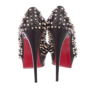 CHRISTIAN LOUBOUTIN Spike Accents Leather Pumps